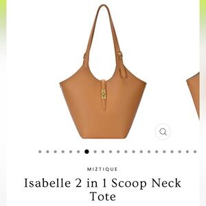 Miztique Isabelle 2 in 1 Scoop Neck Tote